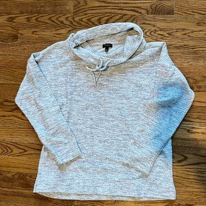 Talbots: medium long sleeve grey pull over sweater with turtle neck.